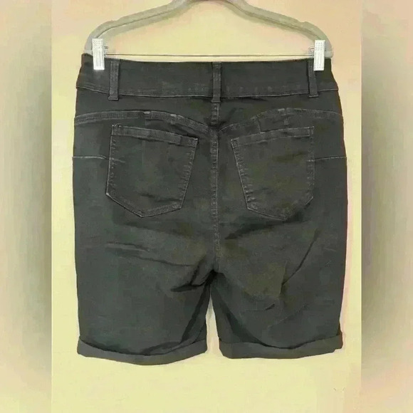 Wax Jean Butt, I love you black stretch jeans shorts double button size … - Picture 7 of 7